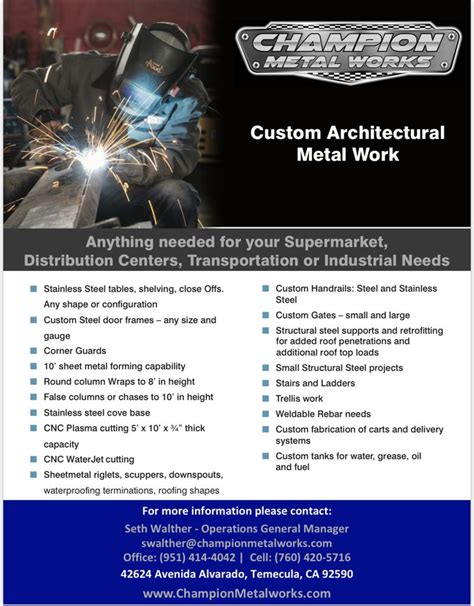 metal fabricators in temecula ca